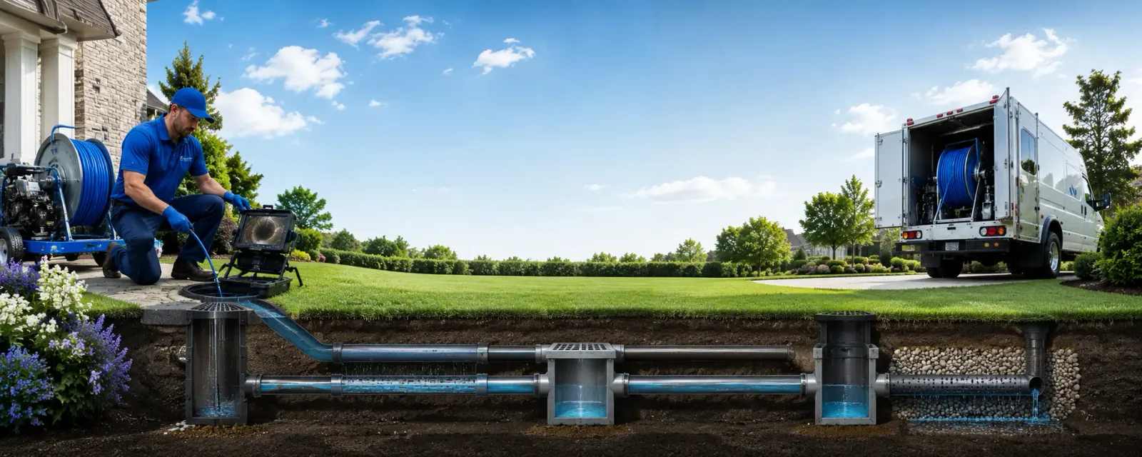 Outdoor drain cleaning information for Pilot Hill, CA